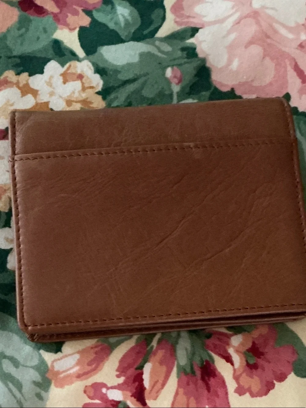 Brown Leather Bi-Fold Wallet for Men